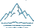 Pictograma de las montañas y aguas de Noruega